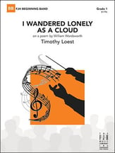 I Wandered Lonely as a Cloud Concert Band sheet music cover